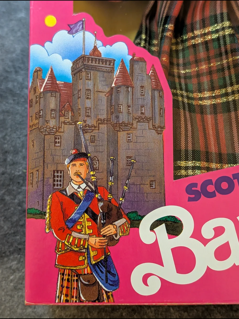 Scottish Barbie Doll in Tartan Dress